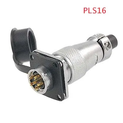 1PC PLS16 Waterproof 2/3/4/5/6/7/8/9 Pins Aviation Circular Connector AC 250V 7A