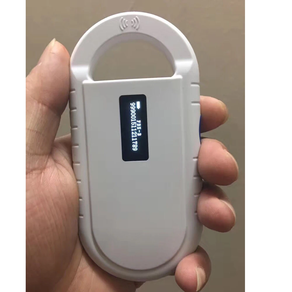 ISO11785/84 FDX-B Pet Microchip Scanner, Animal RFID Tag Reader dog reader Low Frequency Handheld RFID Reader with animal chip