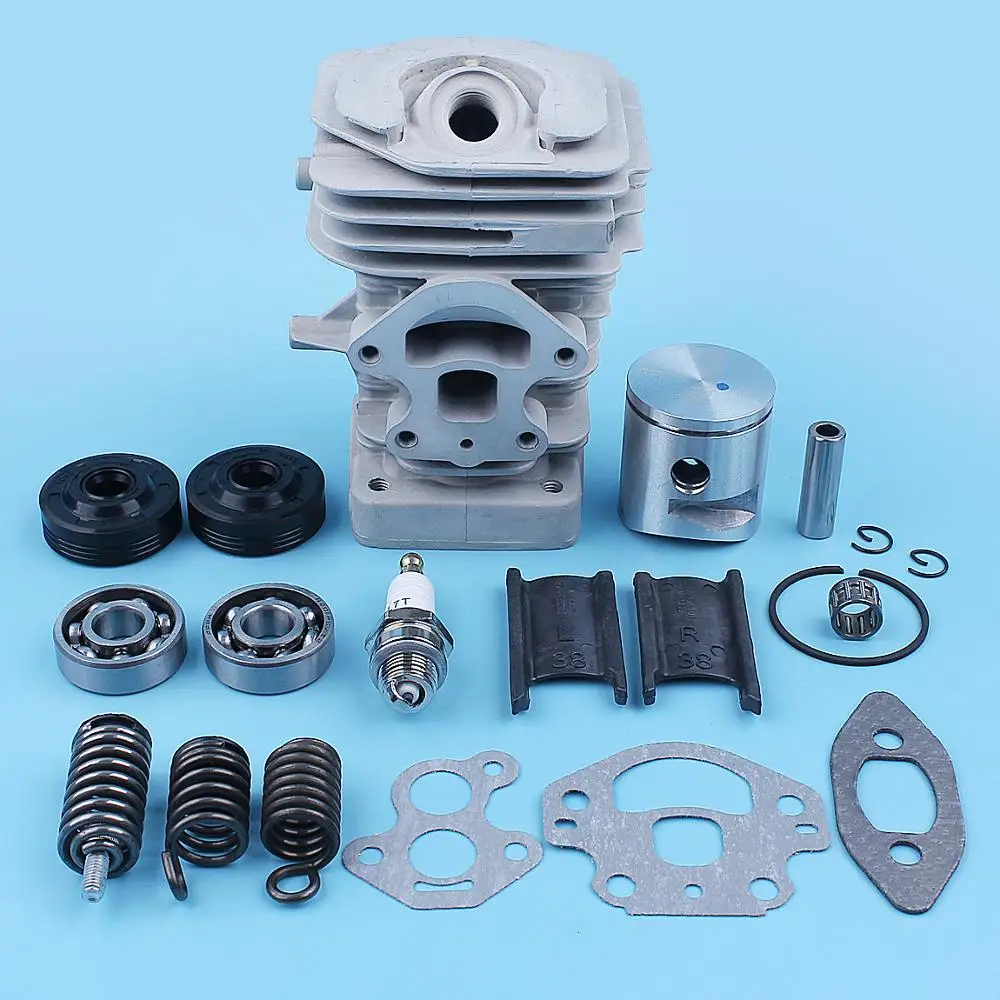 Imagem -03 - Pistão do Cilindro 39 mm Rolamento do Virabrequim Kit de Vedação de Óleo para Motosserra Mcmarlin Cs340 Cs380 cs 340 380 s 38cc