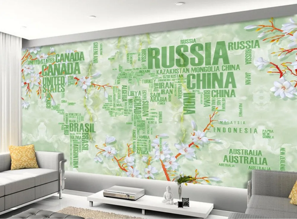 

Europe style map living room TV backdrop bedroom 3d photo wallpaper Home Decoration 3d wallpaper mural