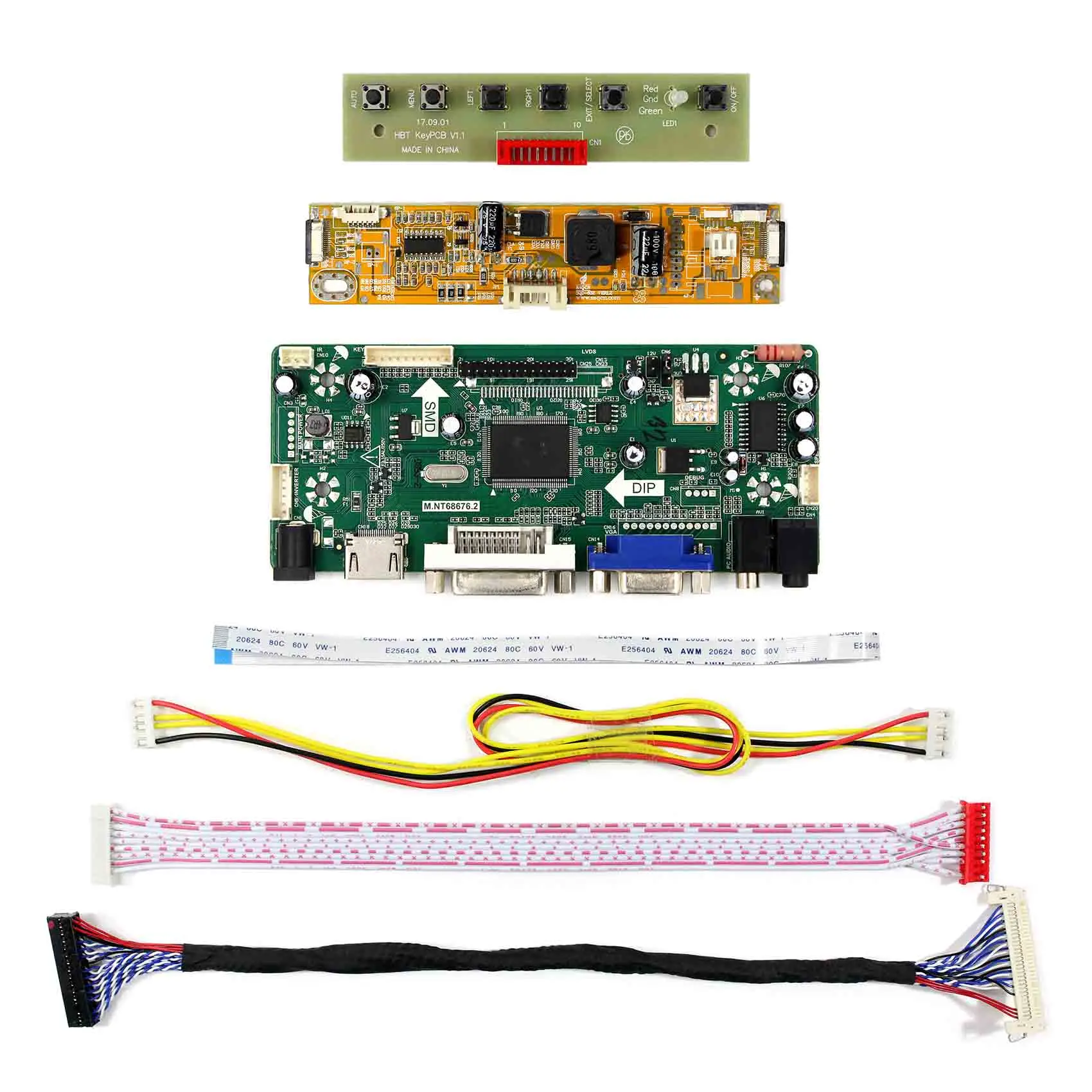 HD MI DVI VGA AUDIO LCD Controller Board(driver board ) Fit for 23.6inch 1920x1080:V236H1-LE2 V236H1-LE4 M236H3-LA2 M236H3-LA3