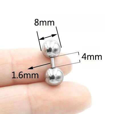 Stainless Steel Captive Bead Hoop Ring