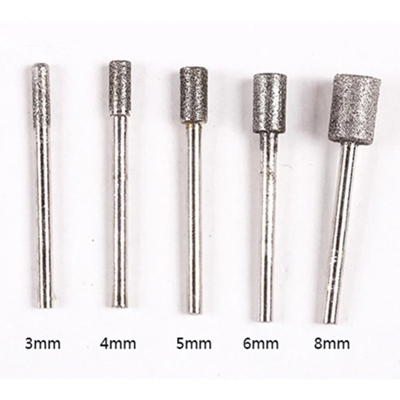 5pcs free shipping diamond grinding wheel for dremel rotary tool diamond tools for granite diamond burs dremel tools accessories