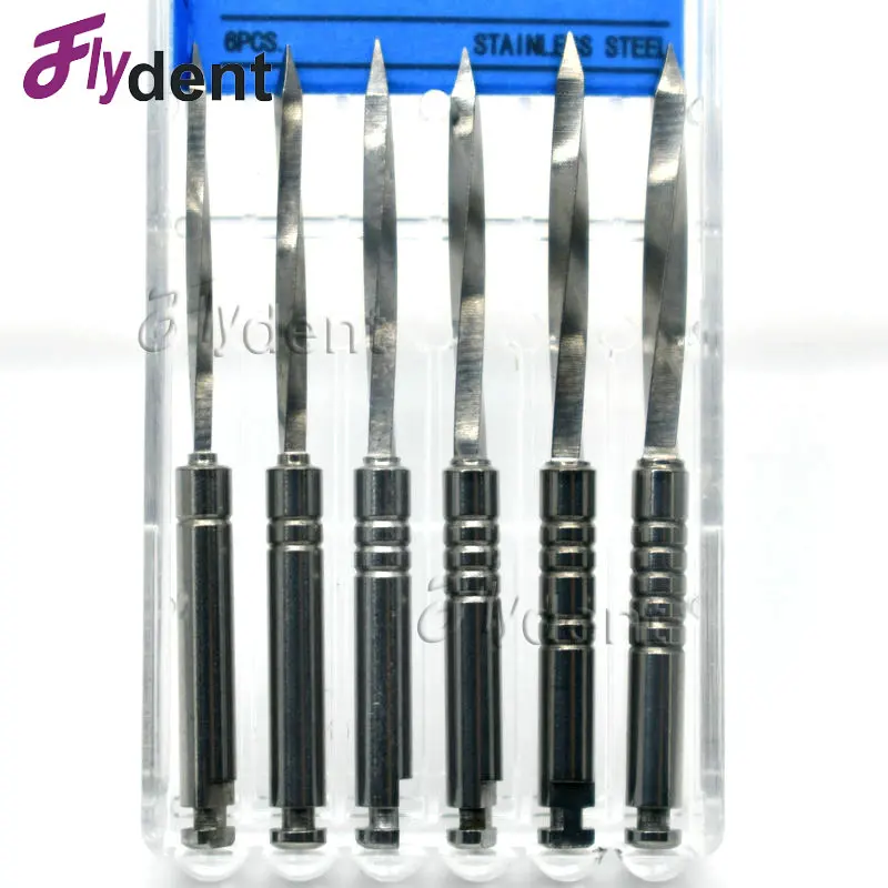 

Dental Stainless Steel Reamers Drills Dental Bur For Fiber Post Dental Clinic Lab Material 6Pcs In Pack