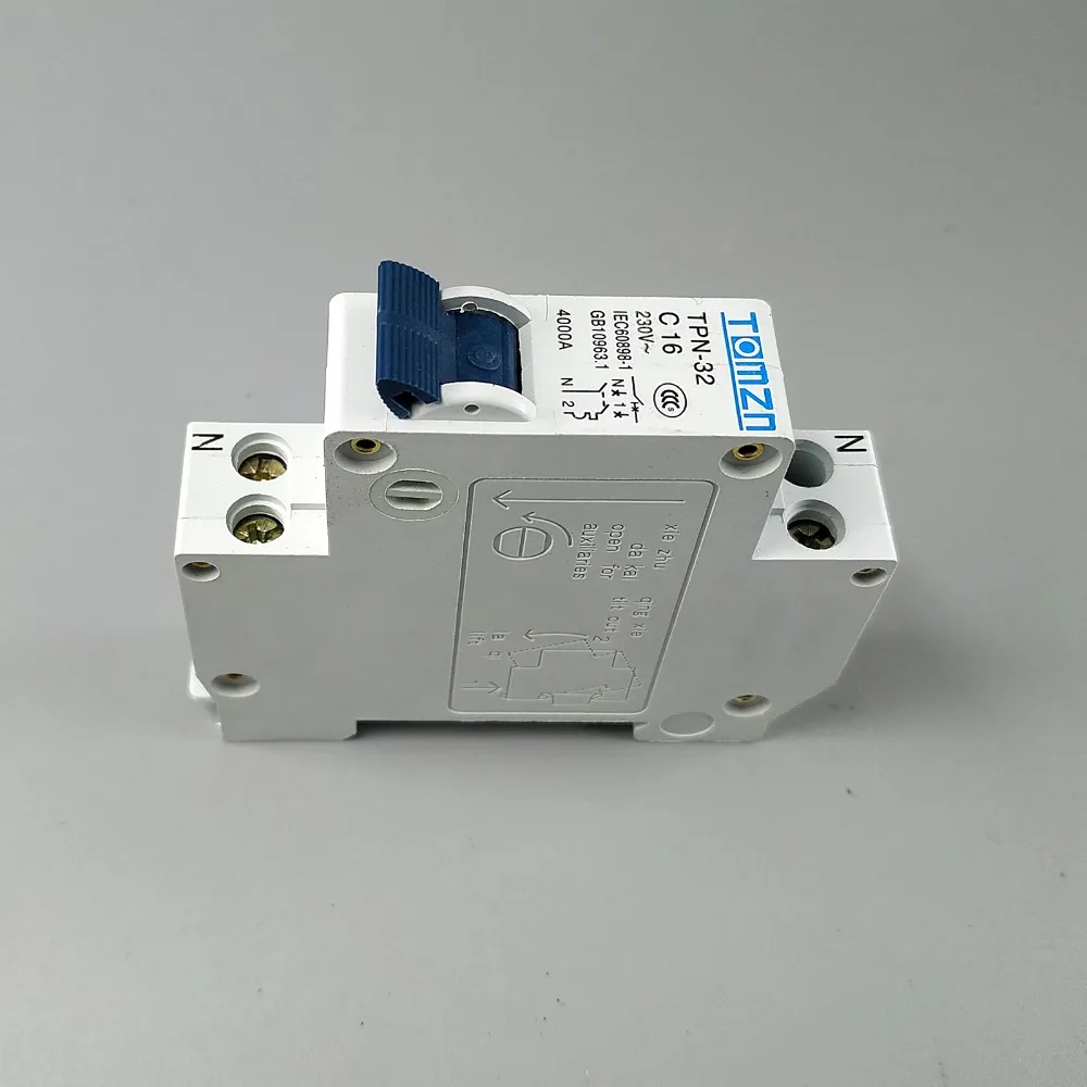 TPN 1P+N Mini Circuit breaker MCB 10A,16A,20A,25A,32A