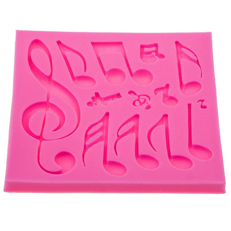 Music Notes lace Silicone mould Biscuit,Cake,Fondant,Cookie,Paste,Chocolate Molds DIY Cake Decoration Baking Tools F0550