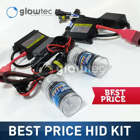 55W 35W XENON HEADLIGHT HID KIT SLIM BALLAST Bulbs H1 H3 H7 H8/9/11 9005 9006 ALL COLORS 4300K 6000K 8000K 10000K 12000K GLOWTEC