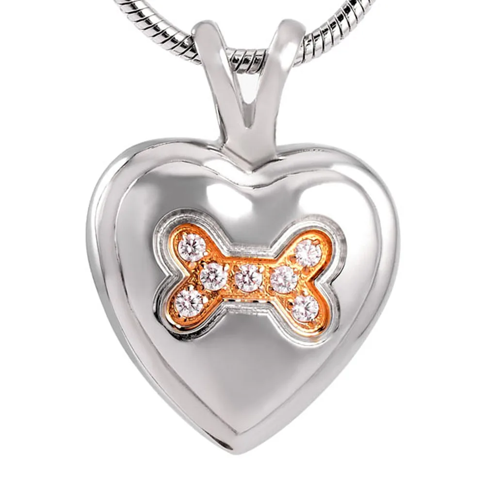 

Shiny Crystal Pet Funeral Cremation Urn Ashes Urn Heart Memorial Ash Keepsake Pendant Necklace