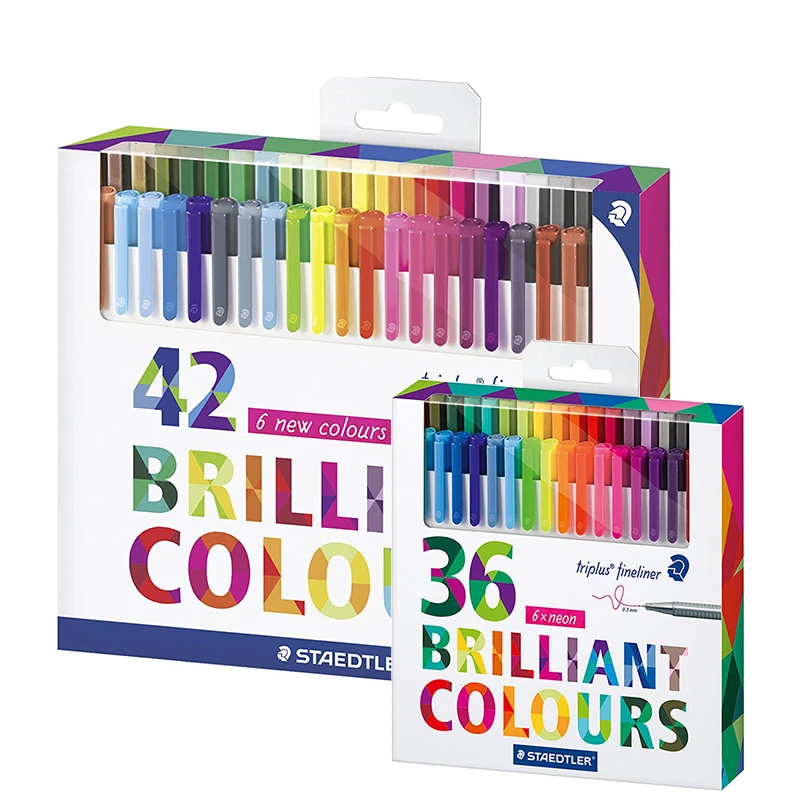 STAEDTLER 15/30/36/42 color graffiti painting pen hand account essential Mark pen stroke fiber line drawing pen