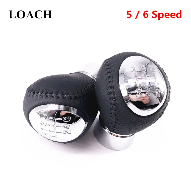 POMO de palanca de cambios para Coche, PU POMO de cuero para Mazda 3, 5, 6, 1999-2005