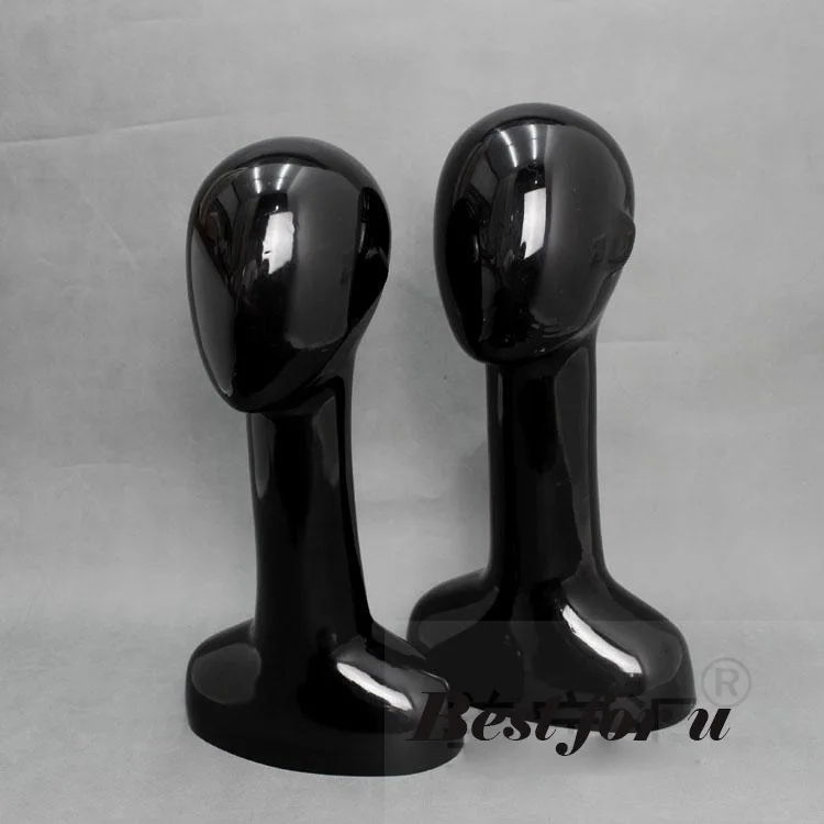 

Free Shipping!! Best Quality New Female Black Head Model New Female Head Mannequin For Display