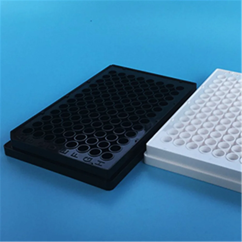 1Pc 96 Well Cell Culture Plate Polystyrene Rectangle Shape black