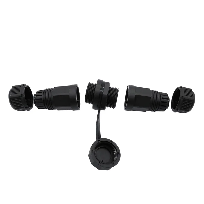 Waterproof RJ45 connector CAT5 CAT6 socket panel mount M21 industrial connector IP67