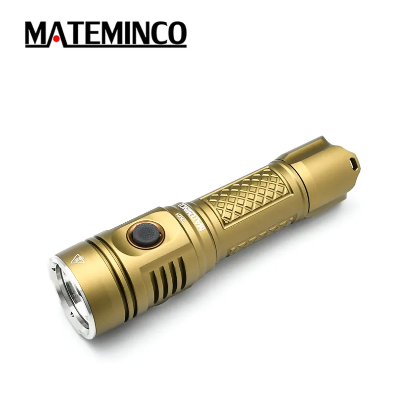 Mateminco TK01 Xhp50.2 Tactical 2215lm 21700 Battery Military Led Flashlight Torch Light with Strike Bezel