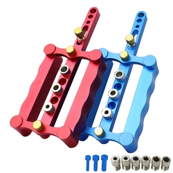 Self-centering Woodworking Doweling Jig Kit 6/8/10mm Drill Guide Wood Dowel Puncher Locator For Household Carpentry Tools