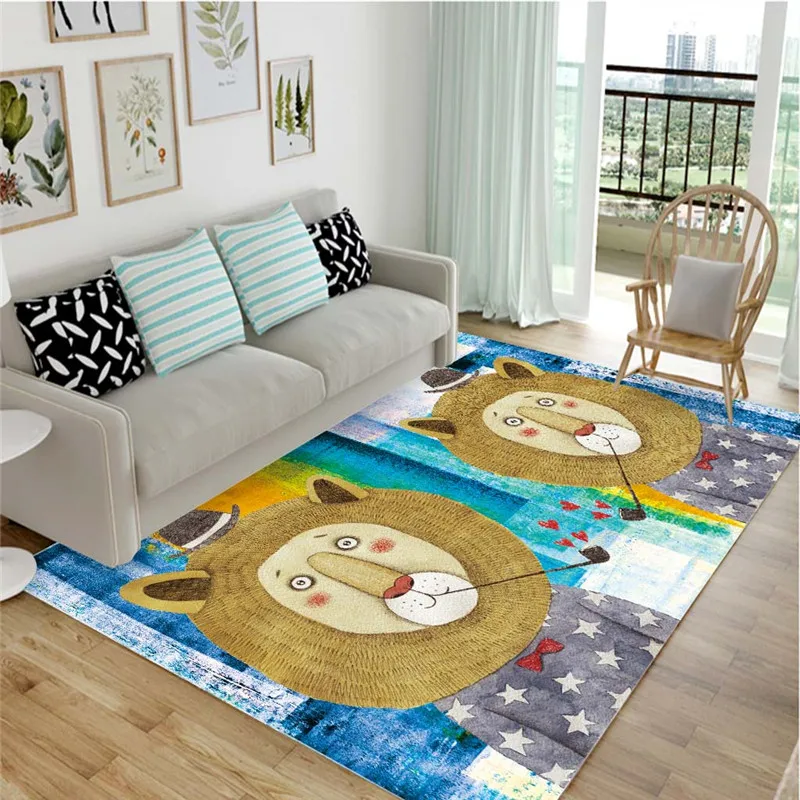 

Cute cartoon Child Play Crawl carpets for Living room bedroom Area Rugs Sofa Coffee Table Antiskid Mats Kids Room Tatami carpet