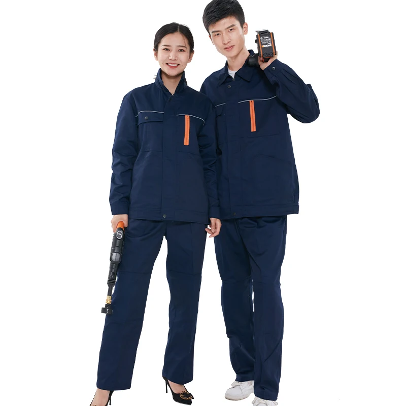 Overalls For Workmen Women Worker Clothing Work Wear Suit Unisex Two Pieces Repairman Machine Worker Workshop Protective Uniform