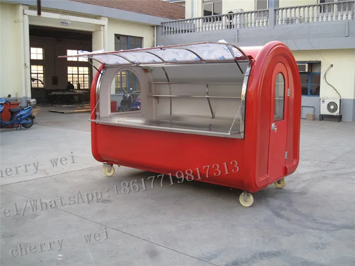 ¡Envío gratis por mar a puerto marítimo! Carrito de helados fritos, carrito de comida, remolque, furgoneta, triciclo, color personalizado, 250cm