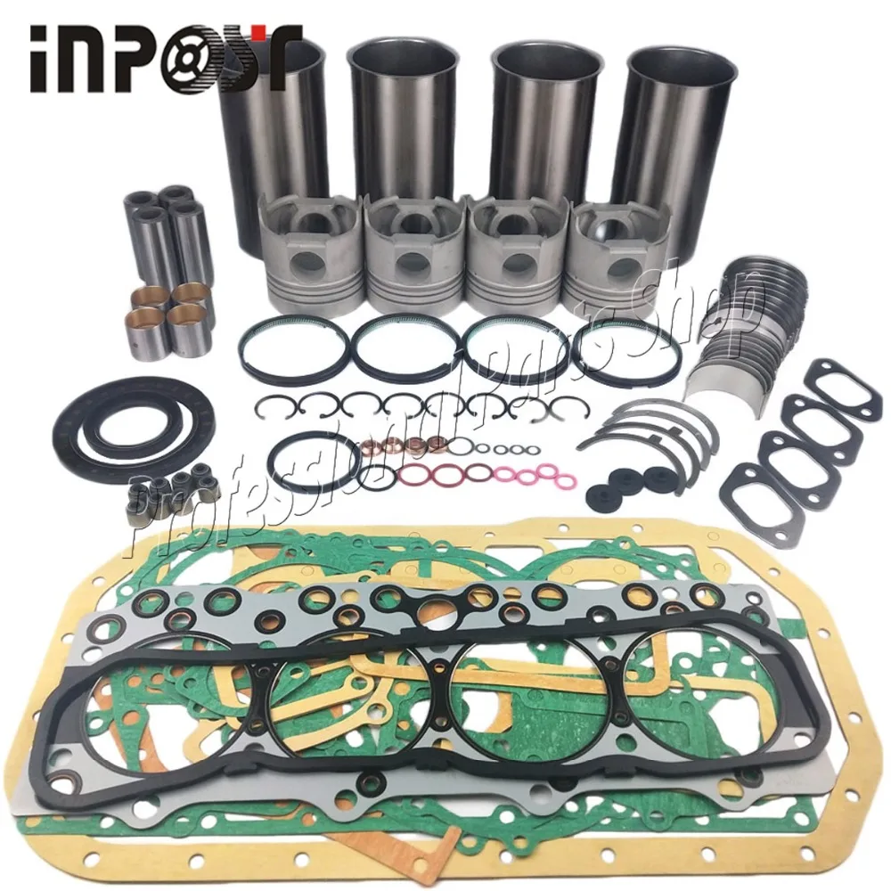 

Overhaul Rebuild Kit for Isuzu 4BD1 4BD1T 3.9L Hitachi Excavator ISUZU NPR NQR EX120 EX150 With Bearing Liner Piston Ring Gasket