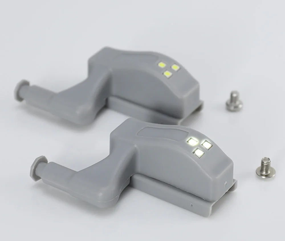 Universal Furniture Cupboard Cabinet Wardrobe Hinge Led Lamp Night Light Door Open Auto ON LED Bulb