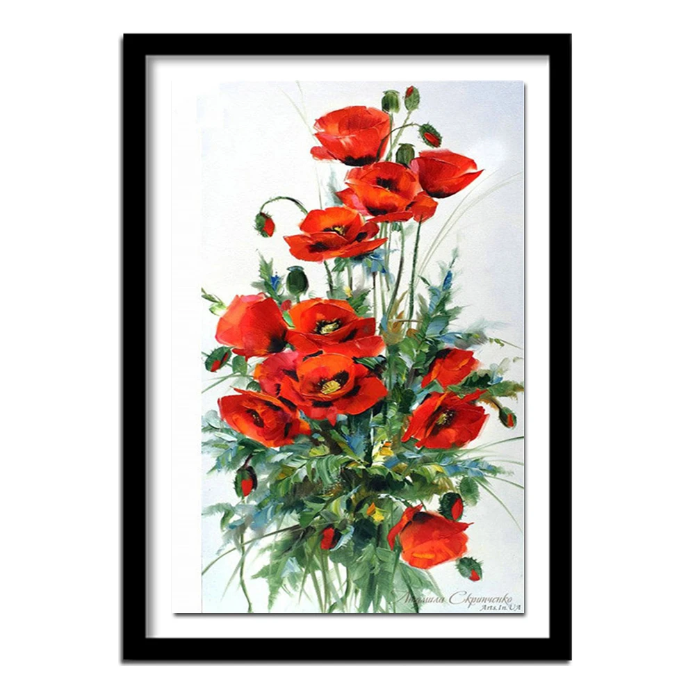 

GOANG, новинка, 5D, сделай сам, алмазная живопись, кристалл, цветок, вышивка крестиком, квадратная дрель, полная Алмазная вышивка, домашний декор