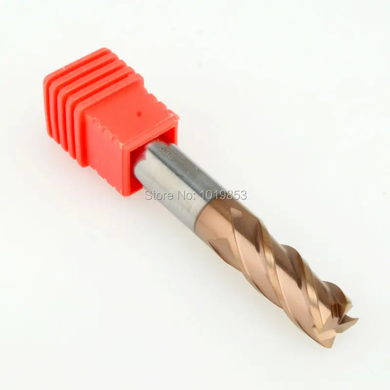 2pcs SLONS S600-8X8X60L HRC65 square flat tungsten Carbide end mill for CNC machine