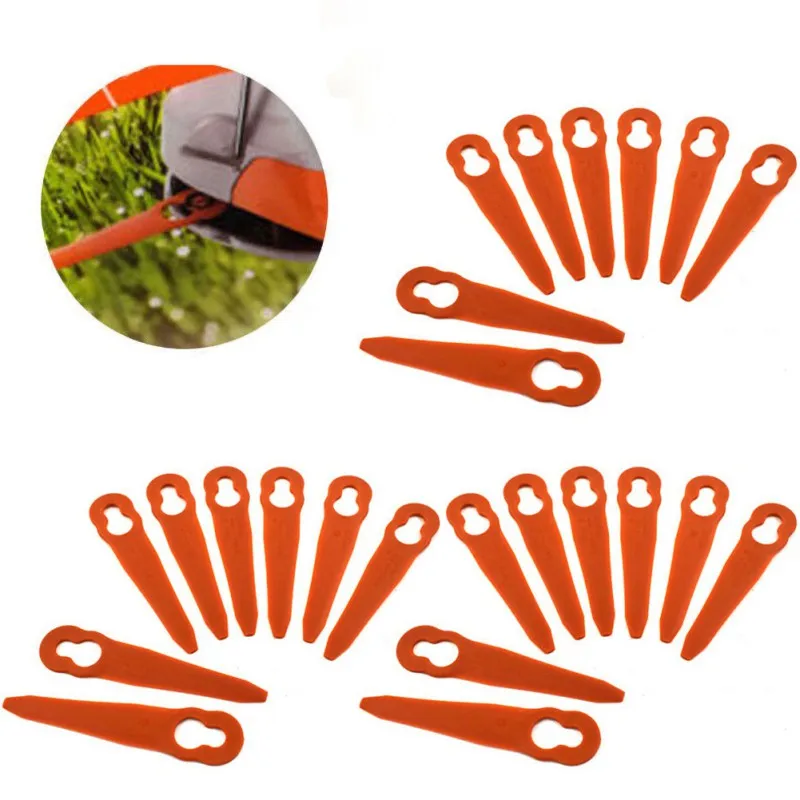 24PCS Replacement Grass Trimmer Blades Plastic Cutter For Stihl PolyCut 2-2 Lawn Mower Trimmer Tool Parts