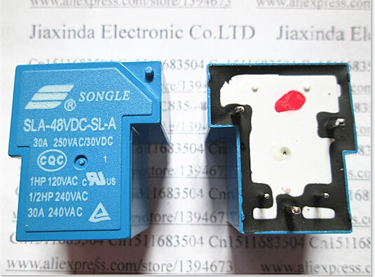 

NEW relay SLA-48VDC-SL-A SLA-48VDCSLA SLA48VDC 48VDC 30A 250VAC T90 48V DC48V SONGLE DIP5