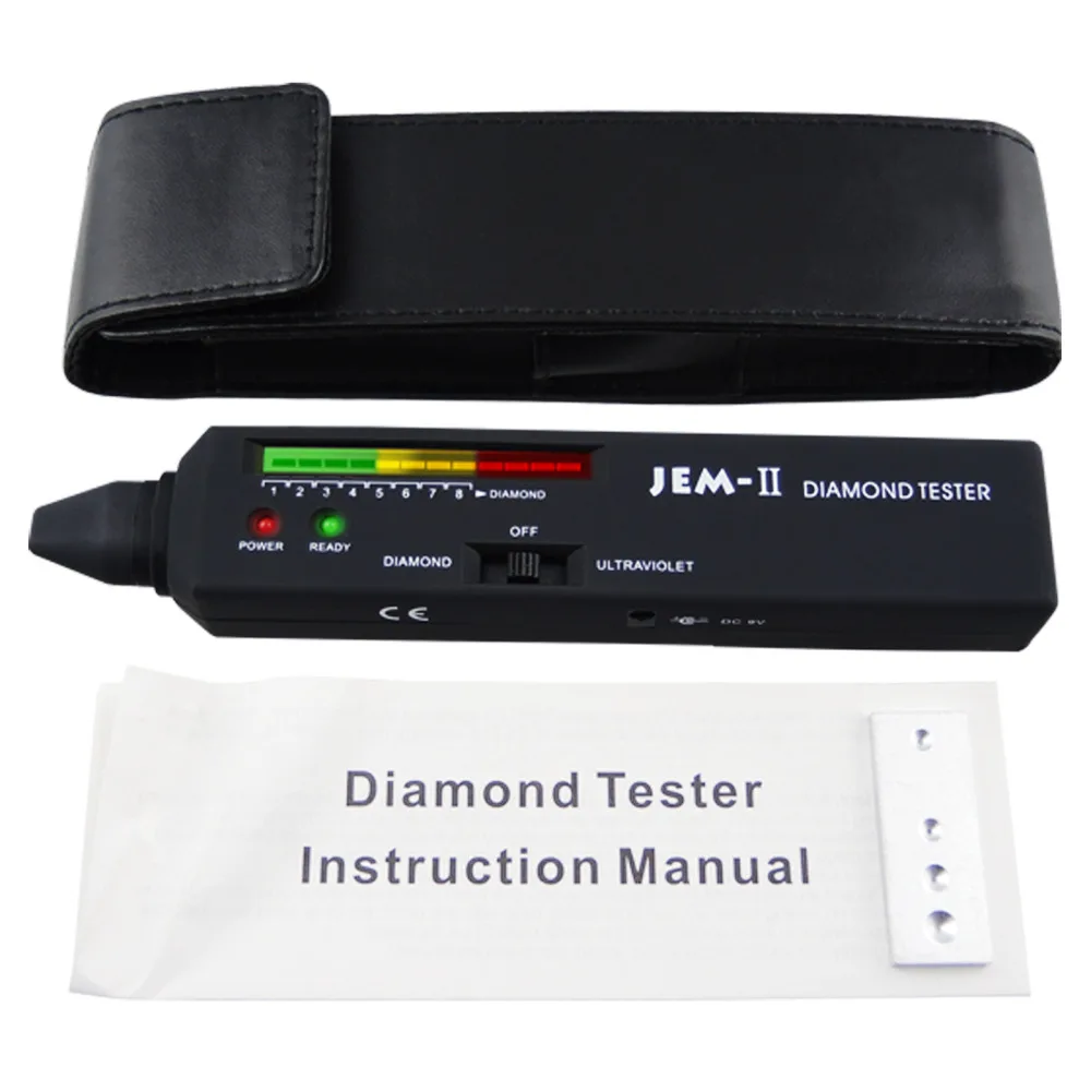 Diamond Tester with UV Ultraviolet Light Gemstone Precious Loose Stone Tool Selector