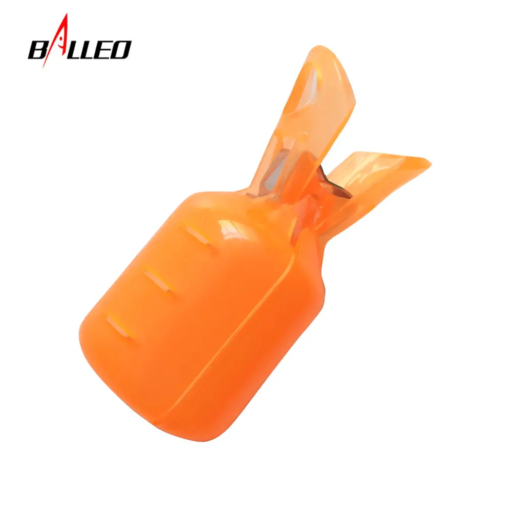 Balleo 6pcs/Plastic hook cover wood shrimp cover squid hook cover umbrella hook safety clamp fishing tackle