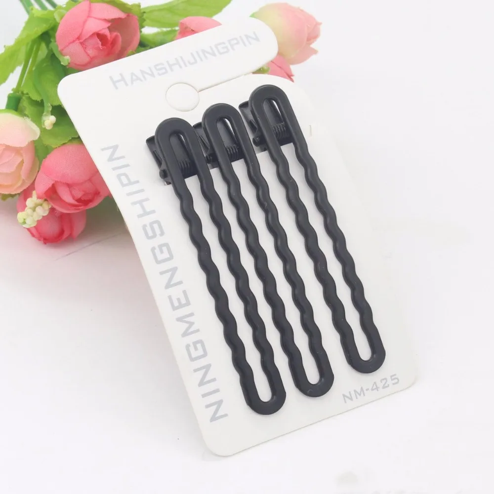 3psc/set New Simple Black Hair Clips Girls Hairpins BB Clips Barrettes Headbands For Womens Hairgrips Hair Accessories