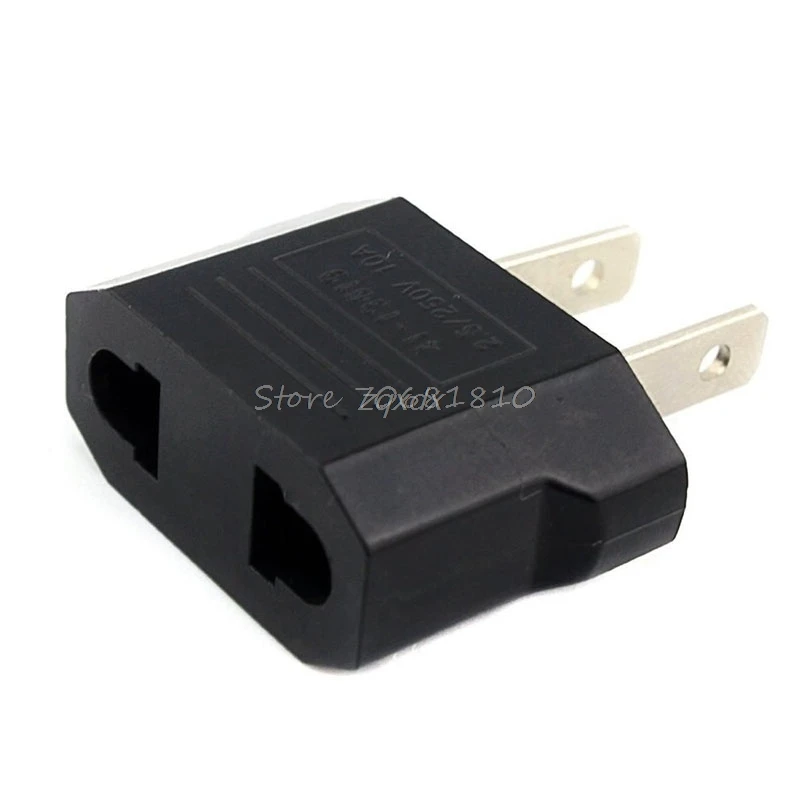 10Pcs European Euro EU to US USA Plug Travel Charger Adapter Outlet Converter Whosale&Dropship