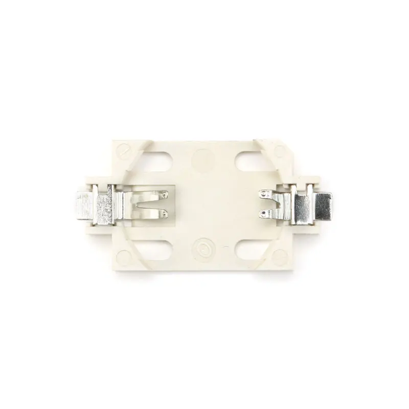 20 piezas blanco carcasa CR2032 SMD Cell soporte botón para batería Socket Case