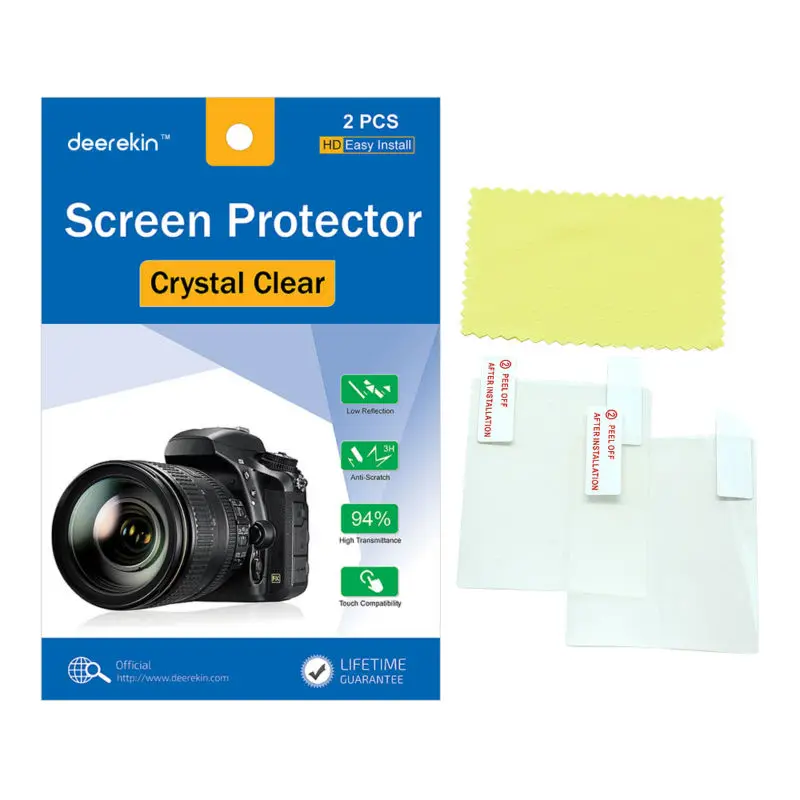 2x Deerekin LCD Película Protetora Protetor de Tela para Canon IXUS 175 Câmera Digital Compacta