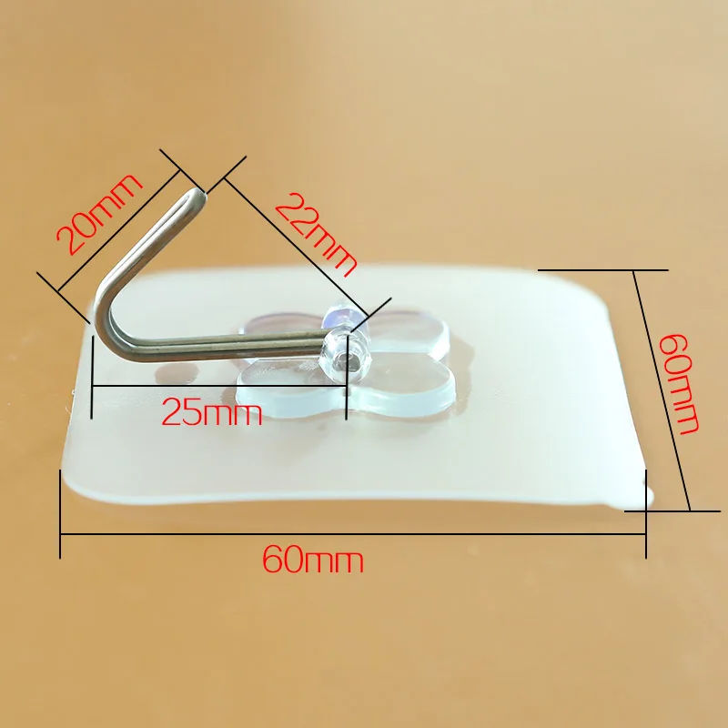 2 sztuk ściany drzwi samoprzylepne bezśladowe haki odzież kuchenna wieszak trzymać na łazience, wieszak ścienny wiszące samoprzylepne haczyki