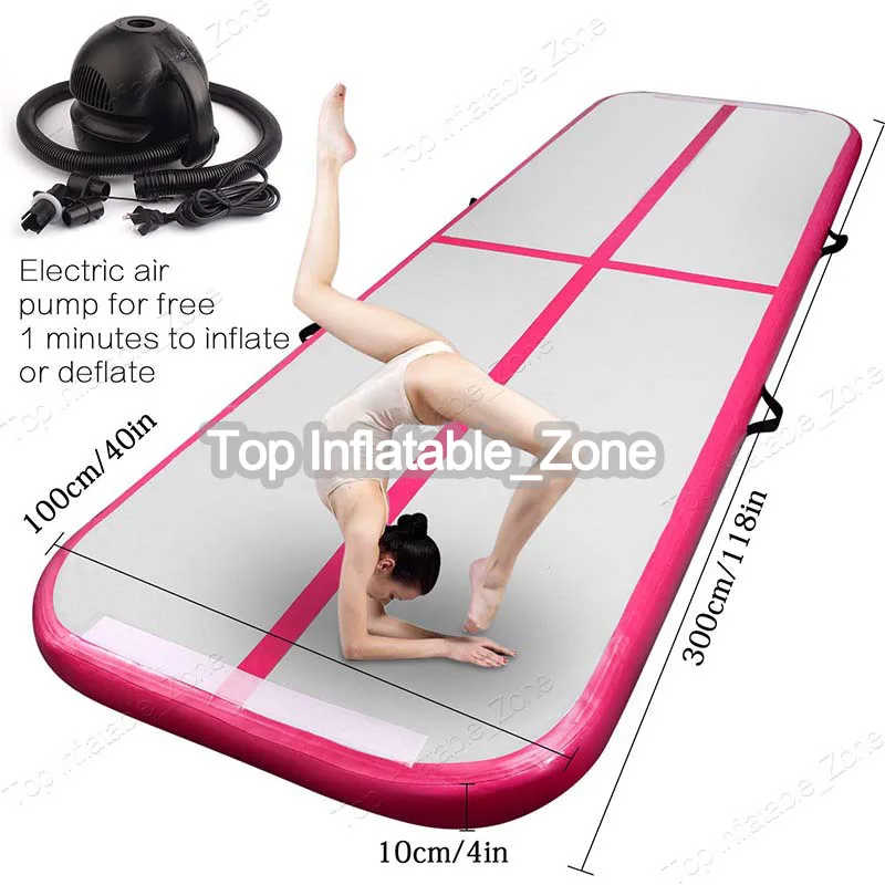 

Inflatable Gymnastics AirTrack Tumbling Air Track Floor Trampoline Electric Air Pump for Home Use Training Cheerleading 1 Pump