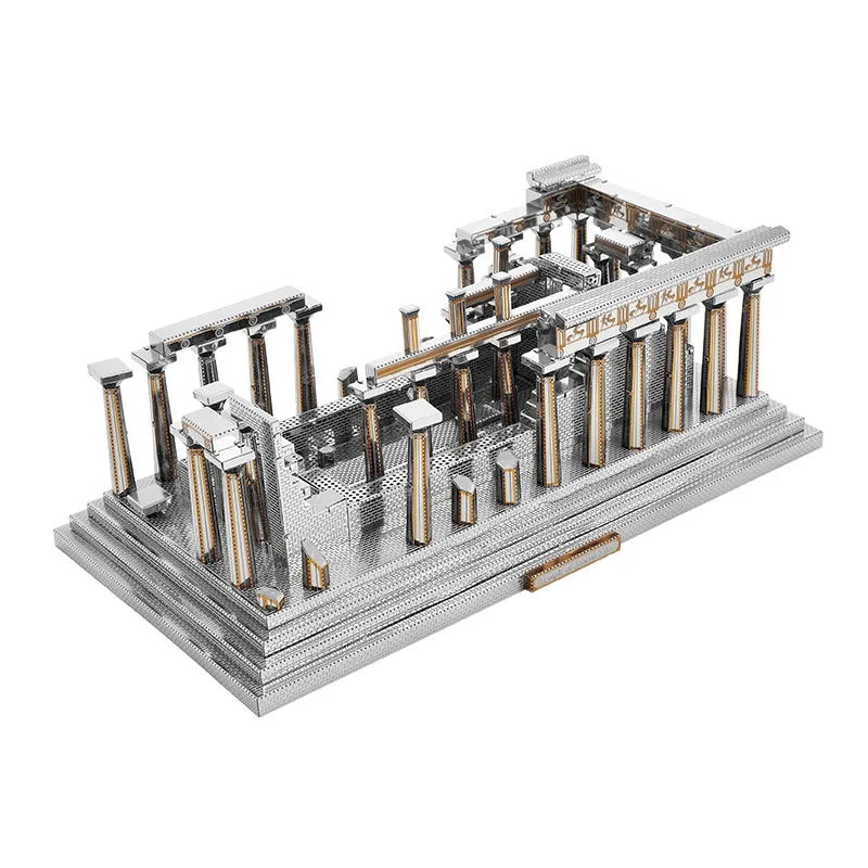 2019 new Microworld Temple of Athena model DIY laser cutting Jigsaw puzzle building model 3D metal Puzzle Toys for adult gifts