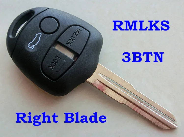 

RMLKS 2 3 buttons remote key case fit for Mitsubishi Lancer EX Evolution Grandis Outlander blank key shell replacement fob cover