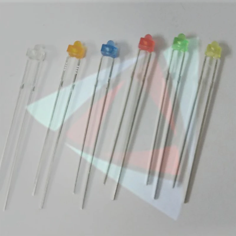 6Colors*20PCS=120pcs 1.8mm red/yellow/blue/green/white orange  Diffused clear R/Y/B/G/W LED Lamps LED Diode Light Assorted Kit