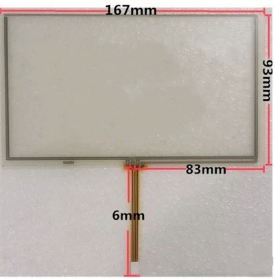 

10pcs/lot New 167*93 mm 7 inch resistance touch screen