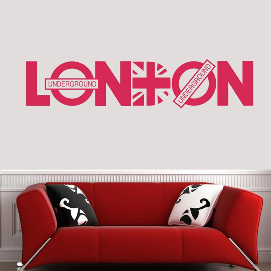 Wholesale London britpop wall decoration stickers family wall decal decorative stickers vinyl wall art decals quote poster c2004