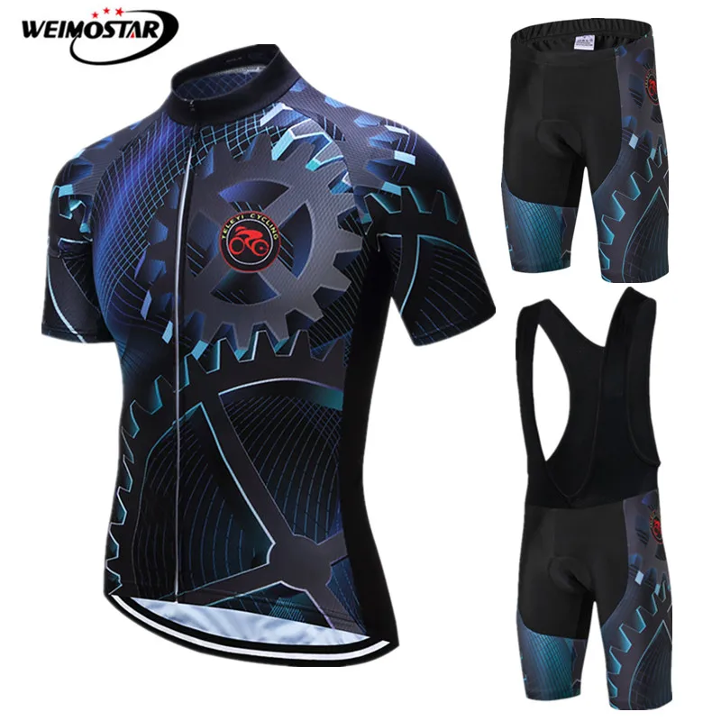 Teleyi 2022 Cycling Clothing Men Pro Team Cycling Jersey Set Mountain Bike Jersey Kit Short Sleeve Bicycle Clothes Cycling Wear