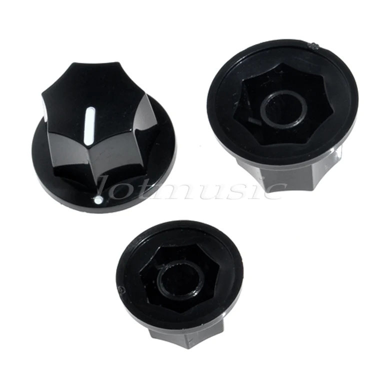 3Pcs Guitar Control Knobs for Fender Jazz Bass Replacement Parts