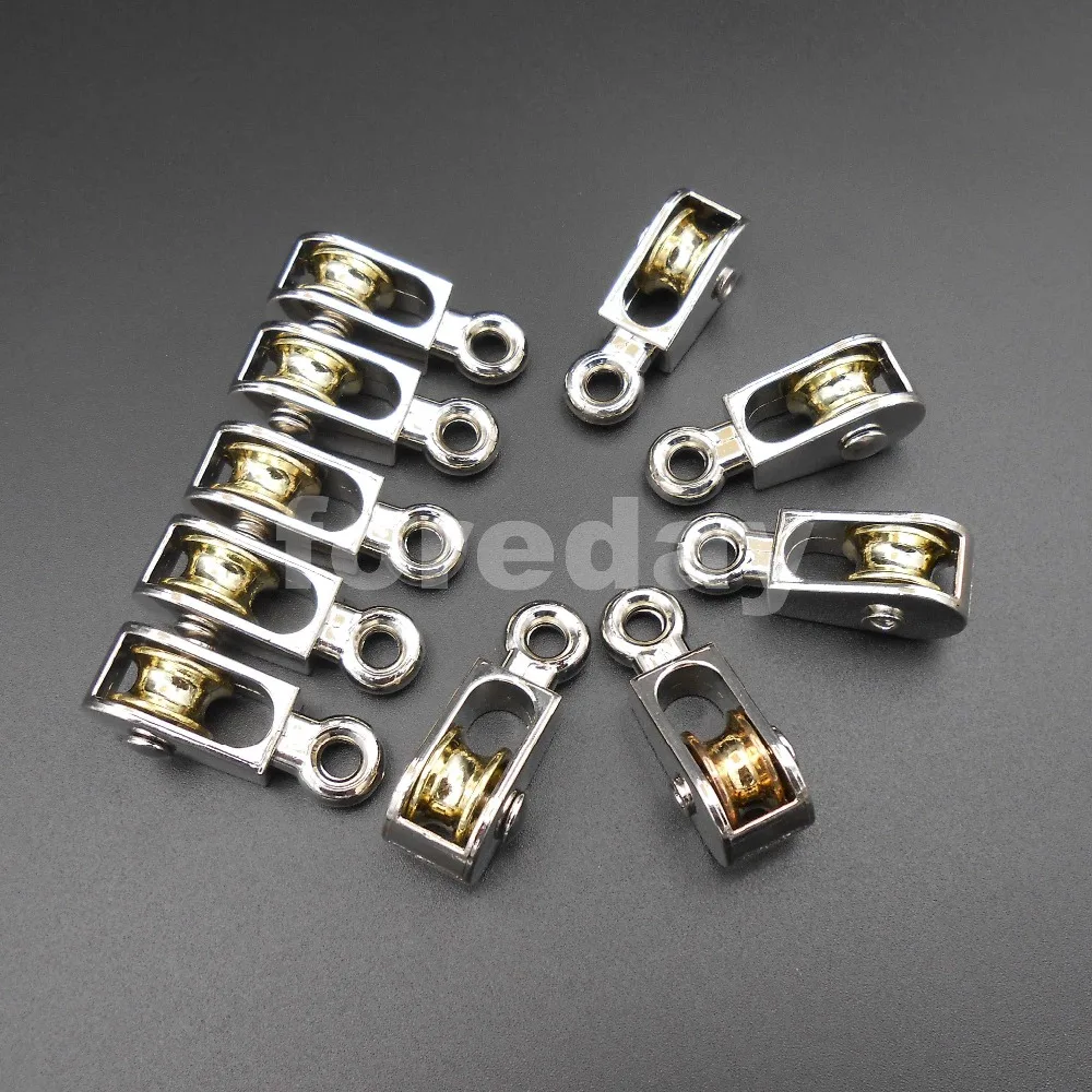 50PCS X NEW 36MM Zinc alloy Swivel Fixed Pulley Sheave Lift Hoist Rope Hanging Single 100KG 13MM 3.6CM 50PCS/LOT HQ * FD095X50