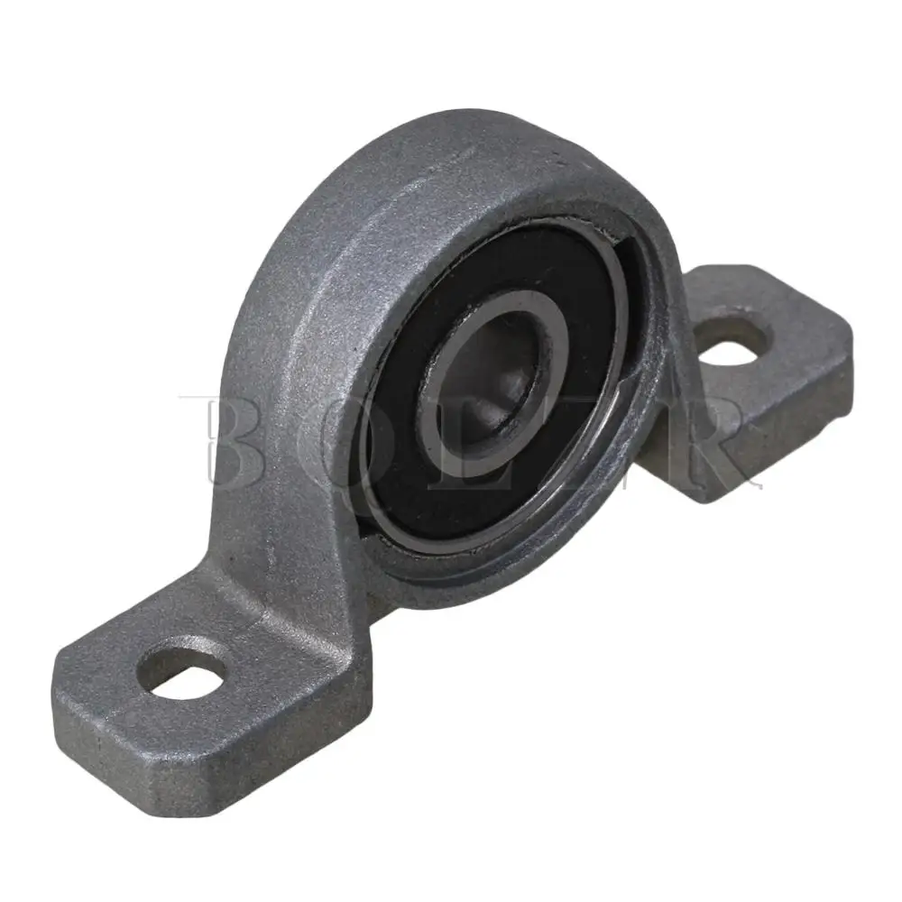 BQLZR 2pcs Zinc Alloy 8mm Bore Mounted Self-aligning Ball Bearing Pillow Block