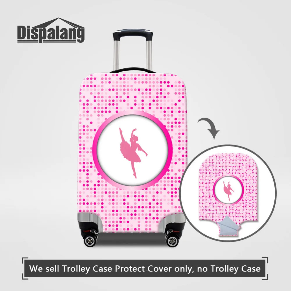 

Dispalang Ballet Dot Print Travel Accessories Thick Elastic Luggage Protective Dust Covers for 18-30 Inch Trolley Suitcase Cover