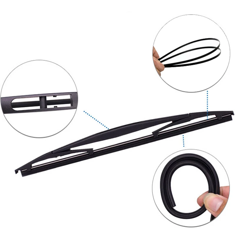 Erick\'s Wiper LHD Front- und Heckwischerblätter-Set für BMW 1er F20 F21 2011–2019, Windschutzscheibe, Windschutzscheibe, Fenster, Regenbürsten