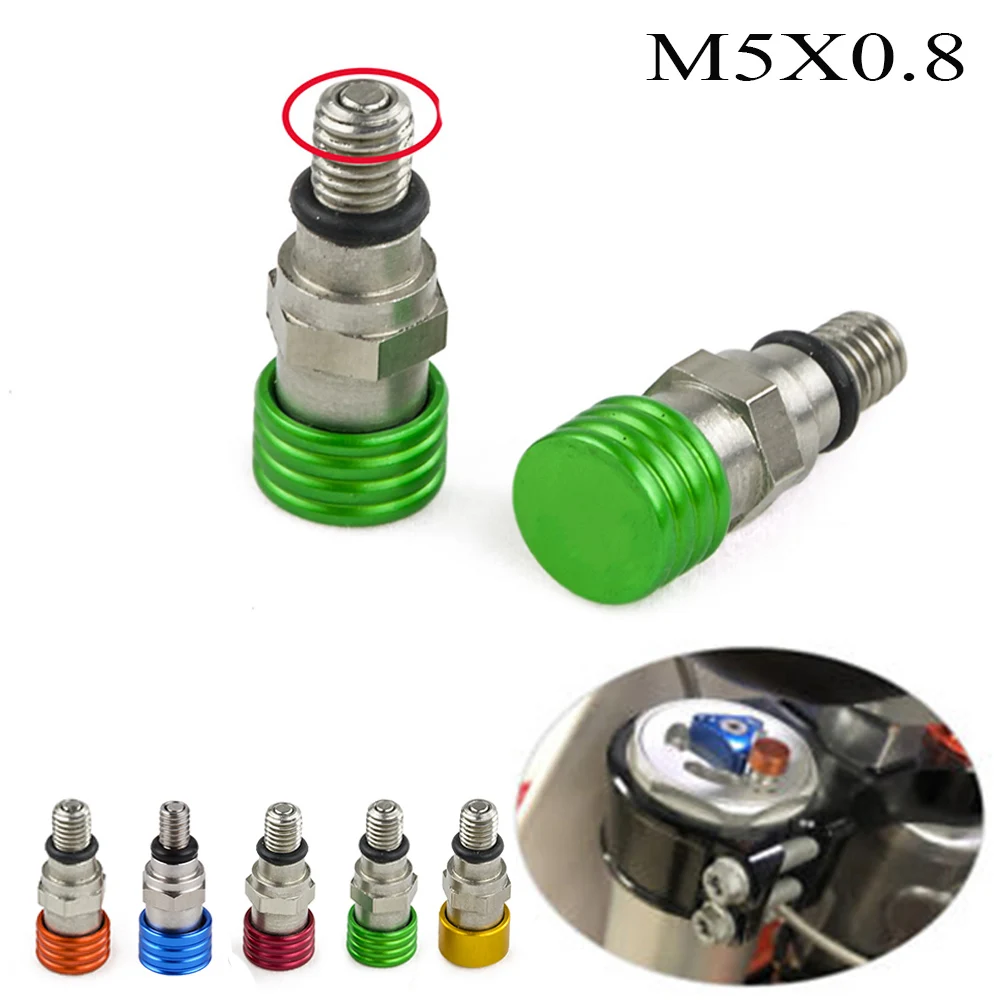 

M5x0.8 Fork Air Bleeder For Kawasaki KX KLX KDX 65/85/125/140/250/450 KX250F KX450F KDX220 KDX200 KLX450R KLX650R