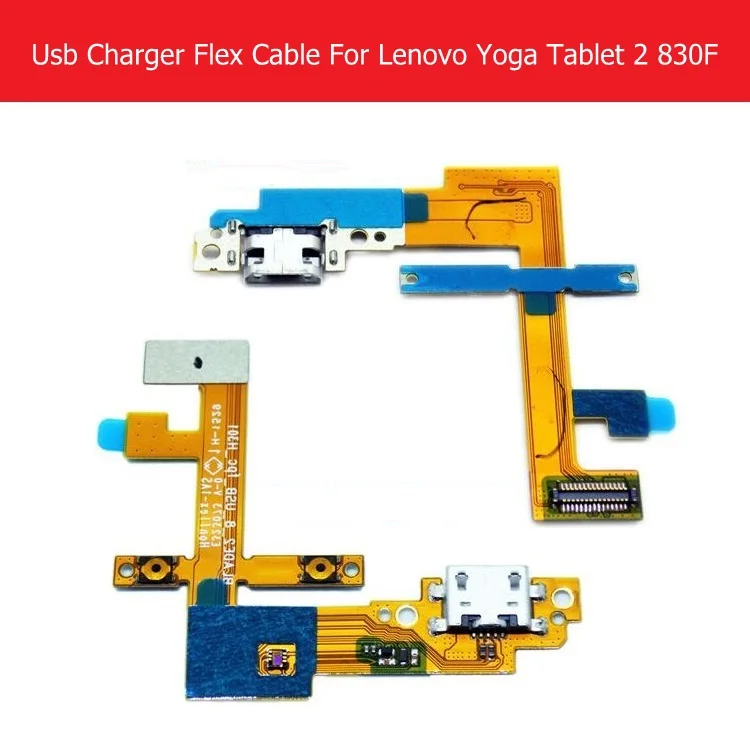 100% oryginalna ładowarka USB złącze Flex Cable dla Lenovo Yoga tablet 2 830F 8.0 "kabel USB do ładowania Flex Cable