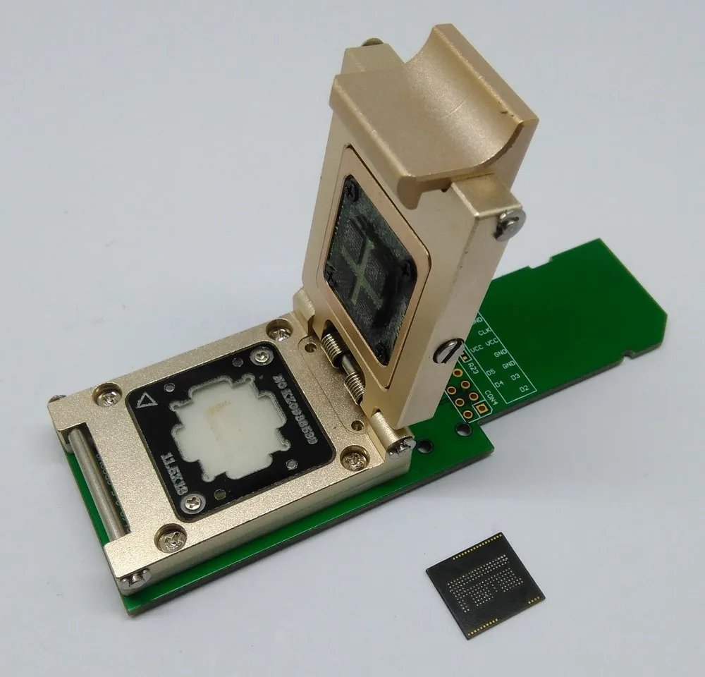 محول SD eMCP_12x16mm، أداة لاستعادة البيانات من الهاتف المحمول الميت، مقبس BGA162 BGA186، سبائك الألومنيوم، صدفي